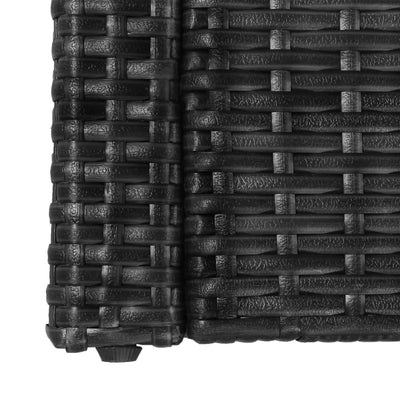 5 Piece Garden Lounge Set with Cushions Poly Rattan Black Payday Deals
