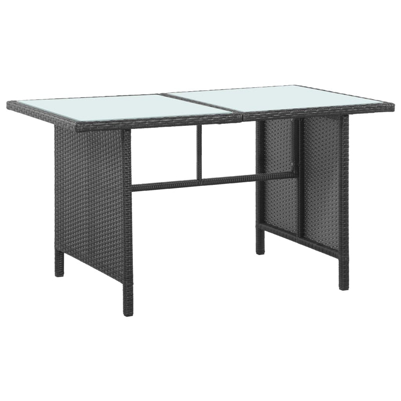 5 Piece Garden Lounge Set with Cushions Poly Rattan Black Payday Deals