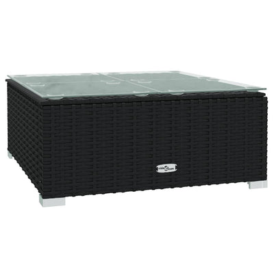 5 Piece Garden Lounge Set with Cushions Poly Rattan Black Payday Deals