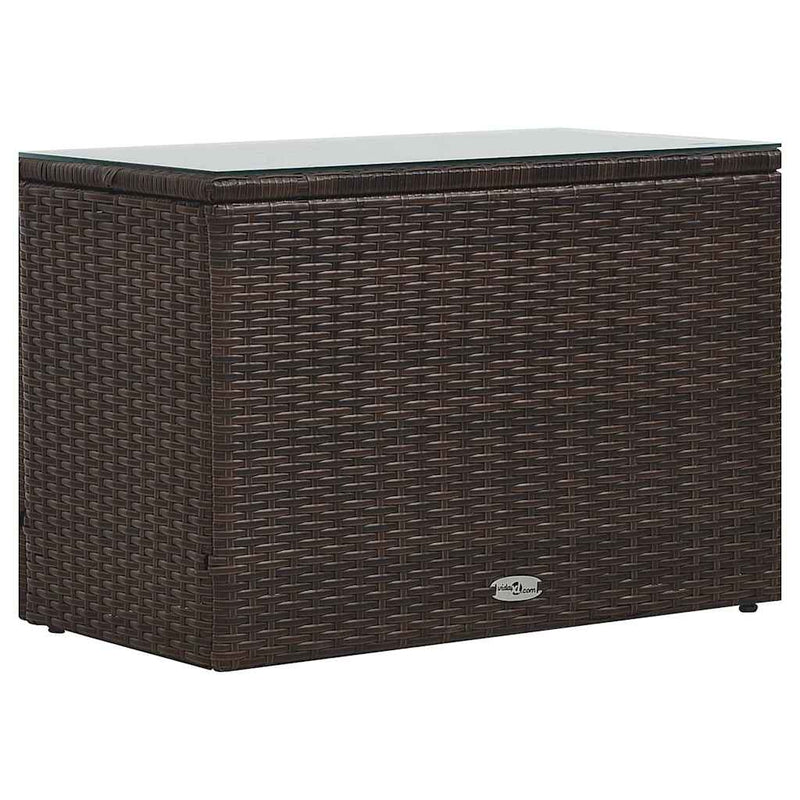 5 Piece Garden Lounge Set with Cushions Poly Rattan Brown Payday Deals