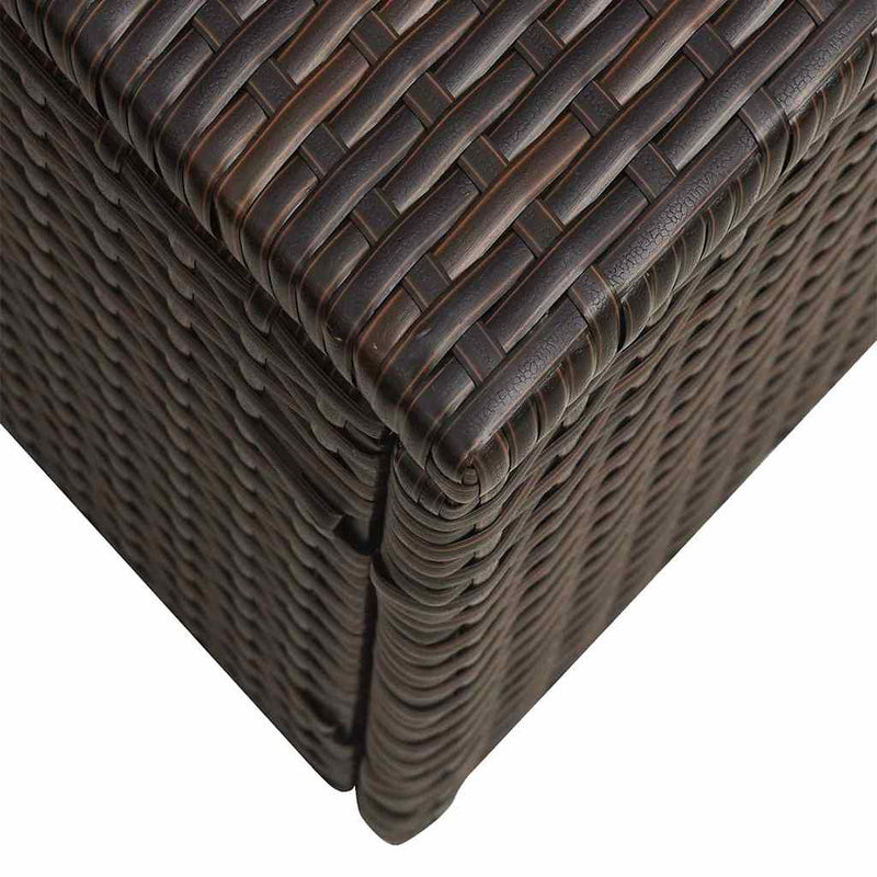 5 Piece Garden Lounge Set with Cushions Poly Rattan Brown Payday Deals