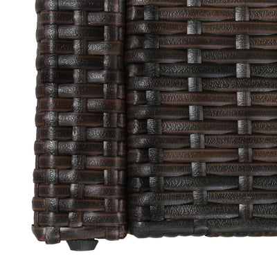 5 Piece Garden Lounge Set with Cushions Poly Rattan Brown Payday Deals