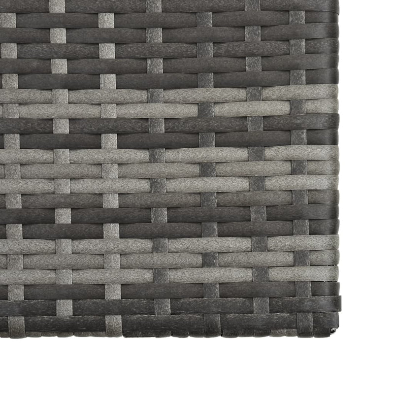 5 Piece Garden Lounge Set with Cushions Poly Rattan Grey Payday Deals