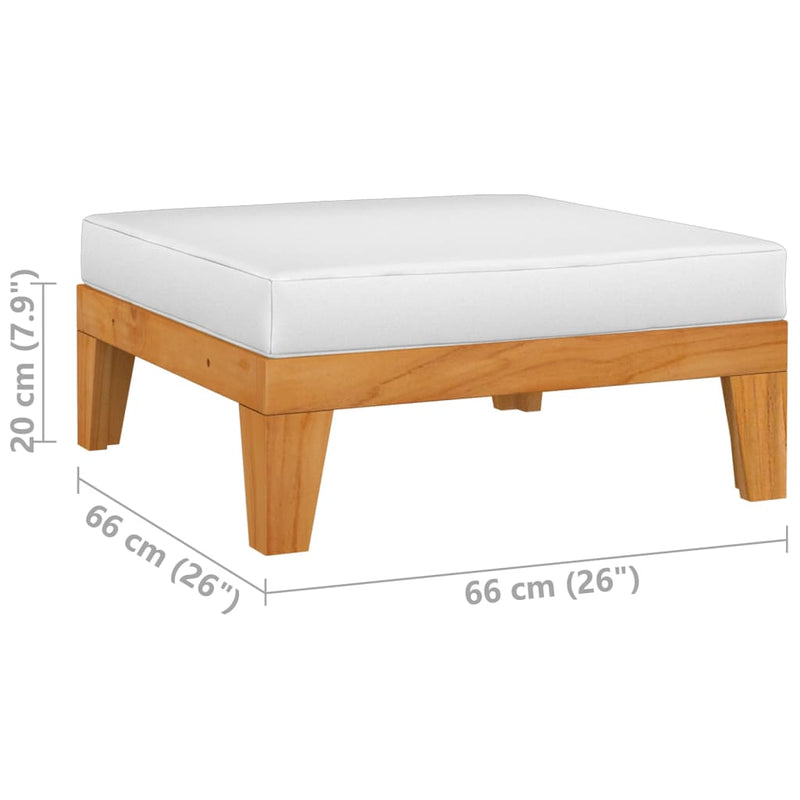 5 Piece Garden Lounge Set with Cushions Solid Acacia Wood Payday Deals