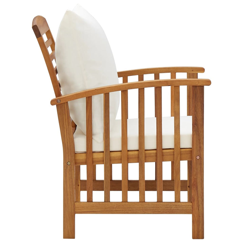 5 Piece Garden Lounge Set with Cushions Solid Acacia Wood (310255+2x310257) Payday Deals