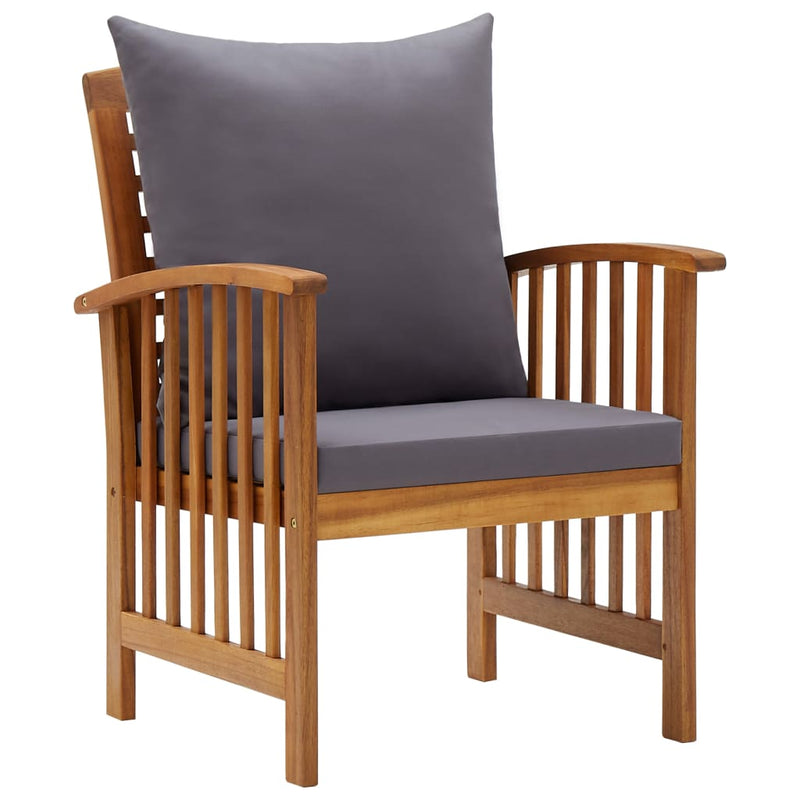 5 Piece Garden Lounge Set with Cushions Solid Acacia Wood (310255+2x310258) Payday Deals