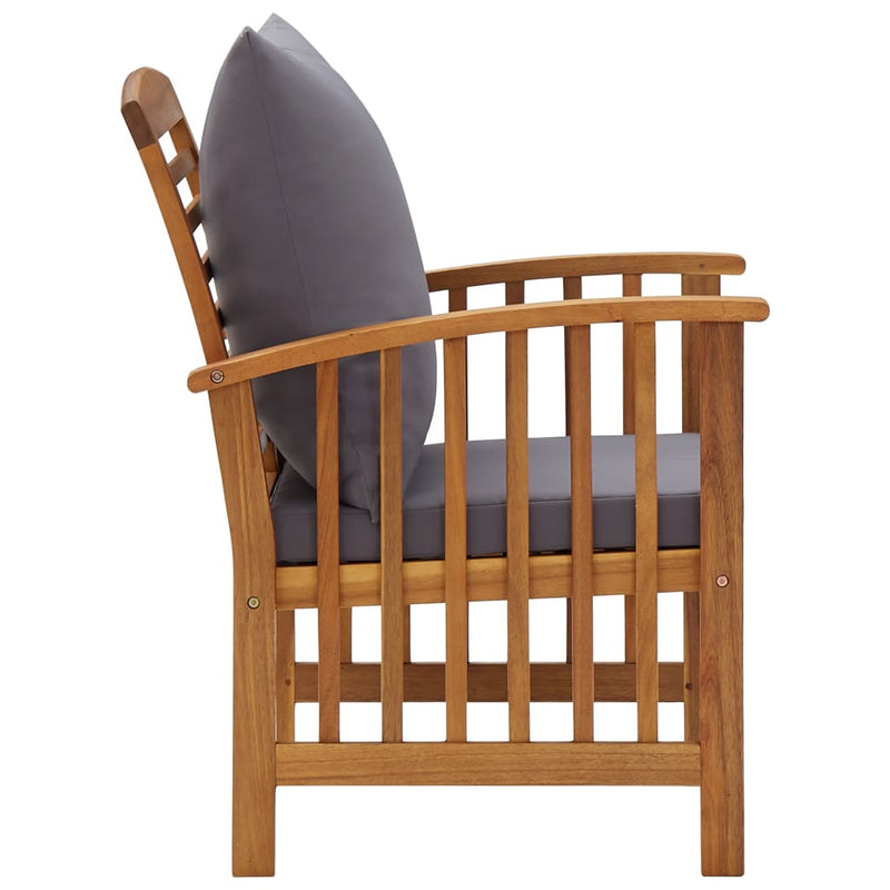 5 Piece Garden Lounge Set with Cushions Solid Acacia Wood (310255+2x310258) Payday Deals