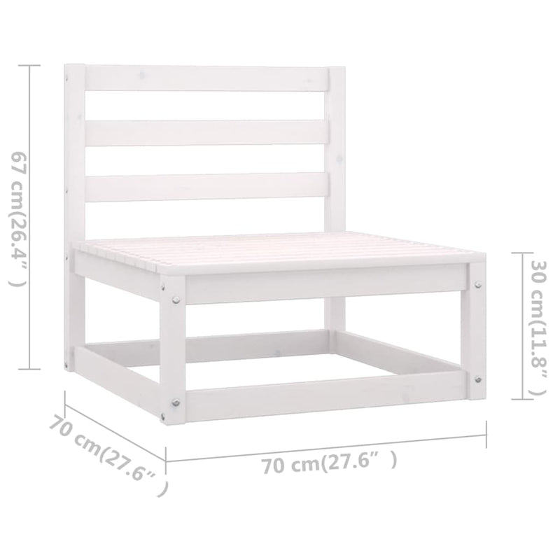 5 Piece Garden Lounge Set with Cushions Solid Pinewood Payday Deals