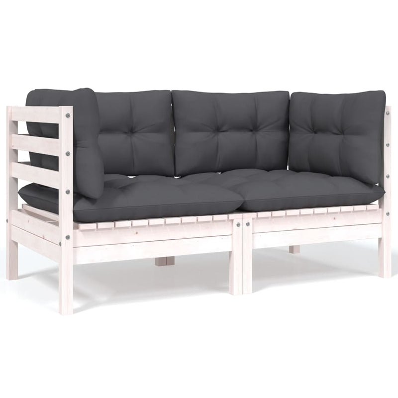 5 Piece Garden Lounge Set with Cushions Solid Pinewood Payday Deals