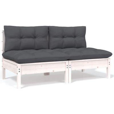 5 Piece Garden Lounge Set with Cushions Solid Pinewood Payday Deals