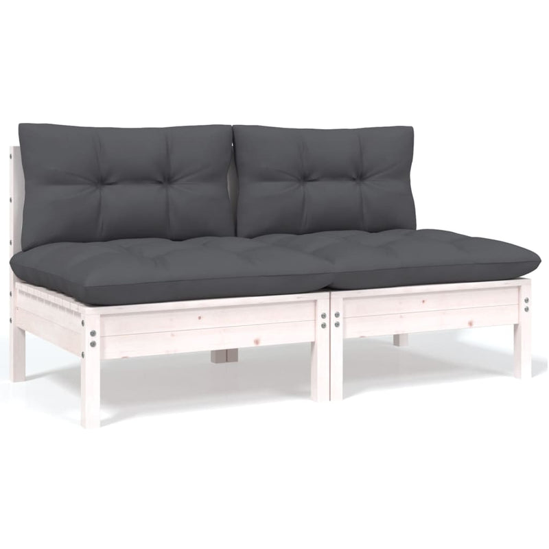 5 Piece Garden Lounge Set with Cushions Solid Pinewood Payday Deals