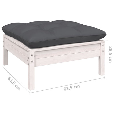 5 Piece Garden Lounge Set with Cushions Solid Pinewood Payday Deals