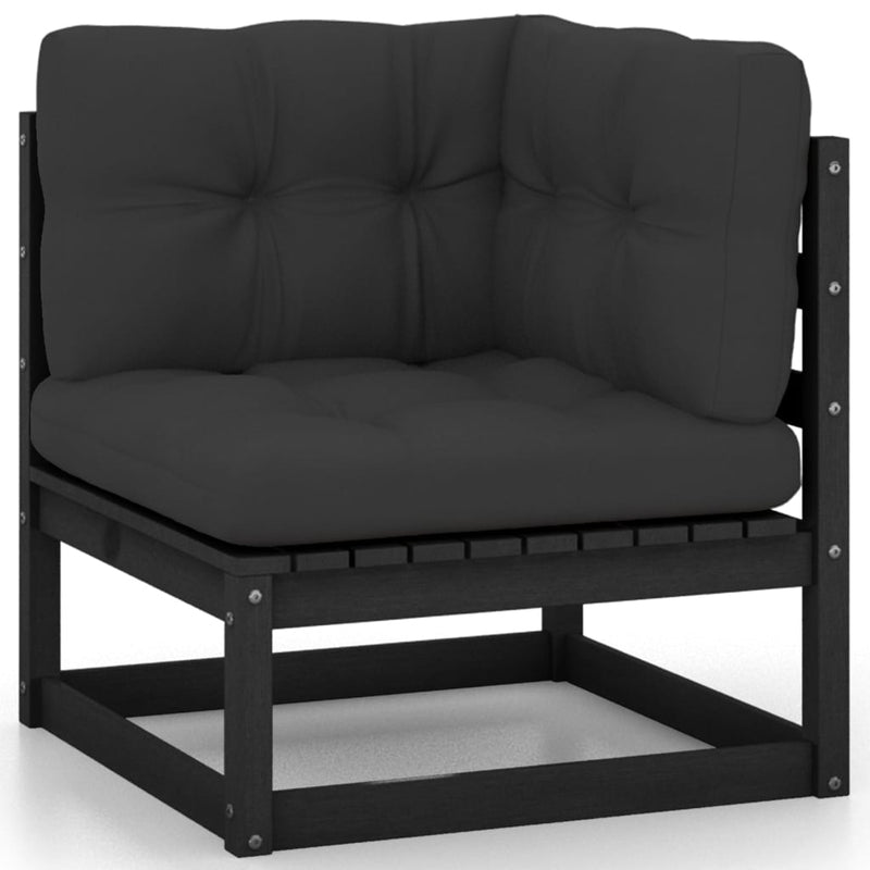 5 Piece Garden Lounge Set with Cushions Solid Pinewood Payday Deals