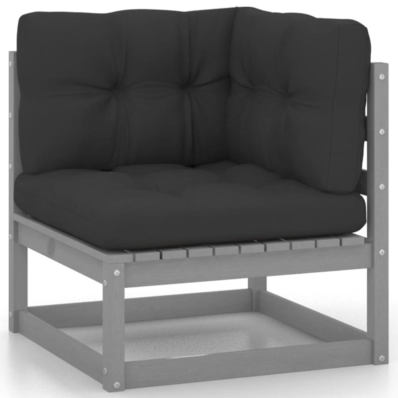5 Piece Garden Lounge Set with Cushions Solid Pinewood Payday Deals