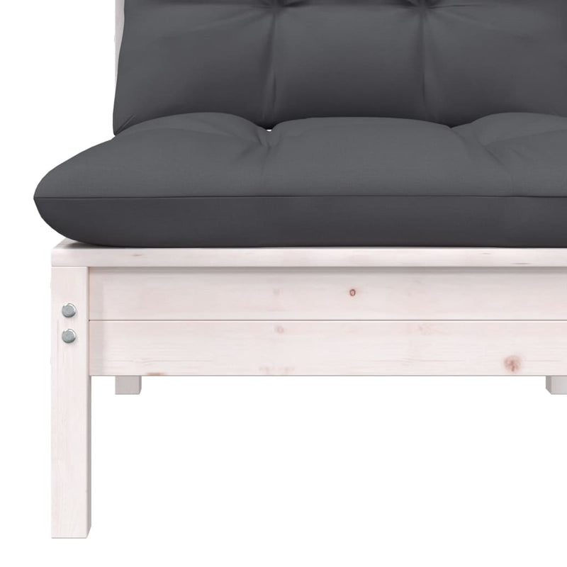 5 Piece Garden Lounge Set with Cushions Solid Pinewood Payday Deals