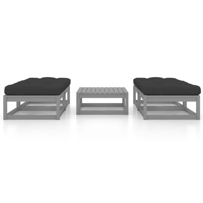 5 Piece Garden Lounge Set with Cushions Solid Pinewood Payday Deals