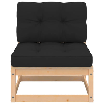 5 Piece Garden Lounge Set with Cushions Solid Pinewood Payday Deals