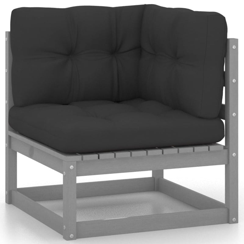 5 Piece Garden Lounge Set with Cushions Solid Pinewood Payday Deals