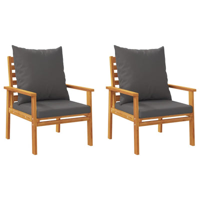 5 Piece Garden Lounge Set with Cushions Solid Wood Acacia Payday Deals