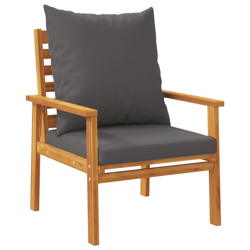 5 Piece Garden Lounge Set with Cushions Solid Wood Acacia Payday Deals