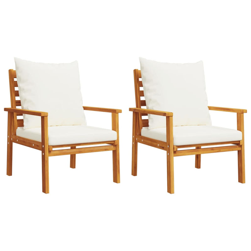 5 Piece Garden Lounge Set with Cushions Solid Wood Acacia Payday Deals
