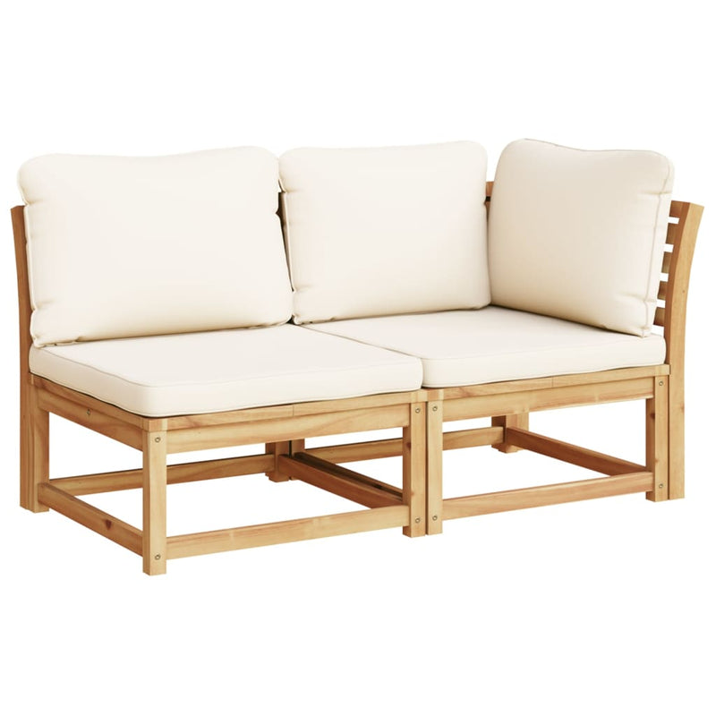 5 Piece Garden Lounge Set with Cushions Solid Wood Acacia Payday Deals