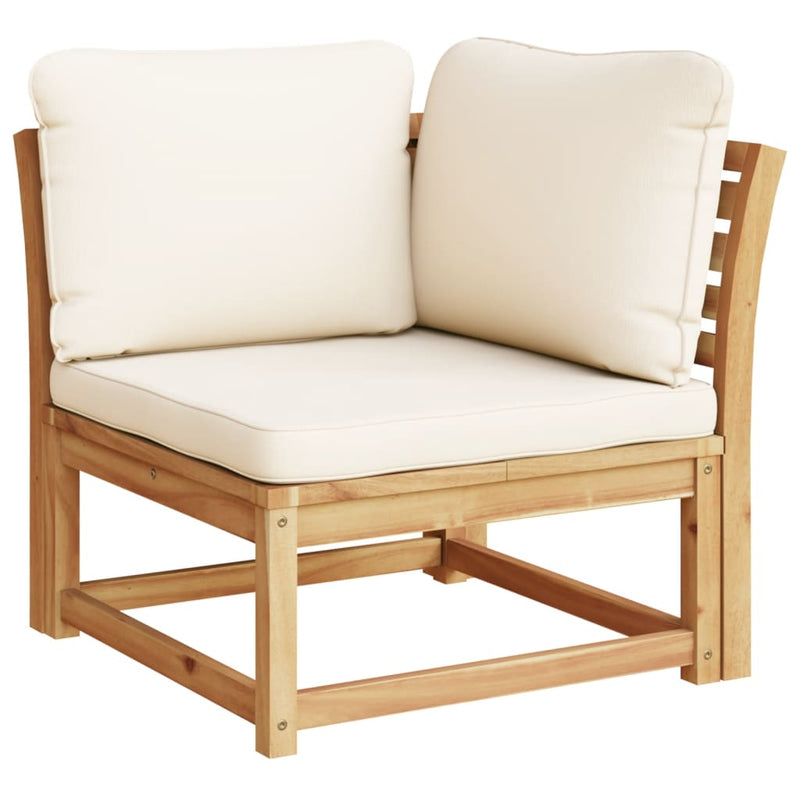 5 Piece Garden Lounge Set with Cushions Solid Wood Acacia Payday Deals