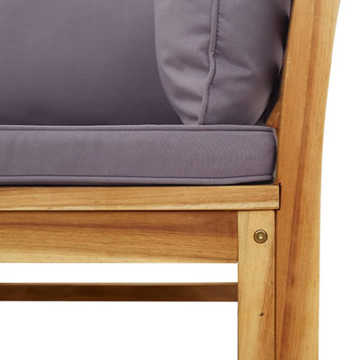 5 Piece Garden Lounge Set with Cushions Solid Wood Acacia Payday Deals