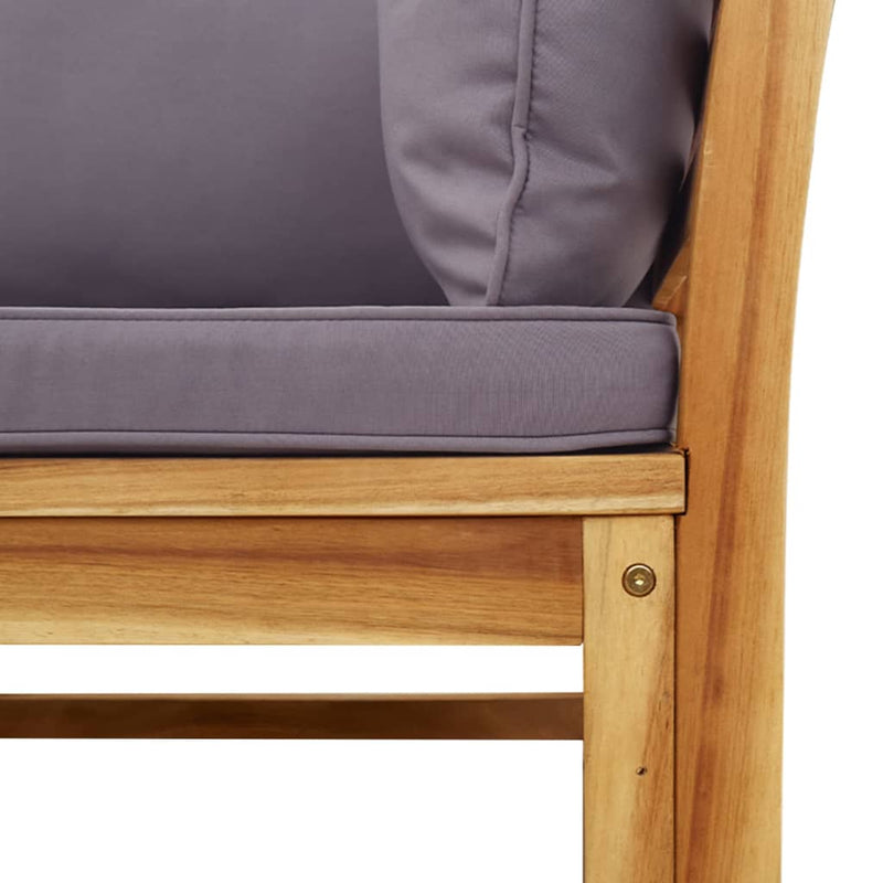 5 Piece Garden Lounge Set with Cushions Solid Wood Acacia Payday Deals
