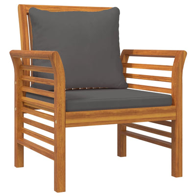 5 Piece Garden Lounge Set with Cushions Solid Wood Acacia Payday Deals