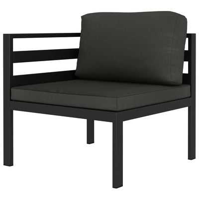5 Piece Garden Sofa Set with Cushions Aluminium Anthracite Payday Deals