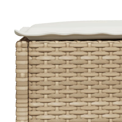 5 Piece Garden Sofa Set with Cushions Beige Poly Rattan Payday Deals
