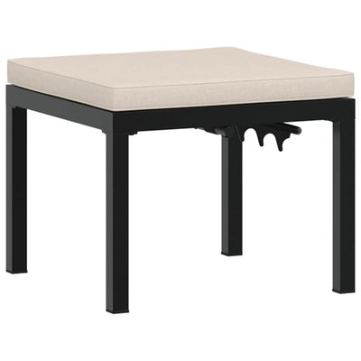 5 Piece Garden Sofa Set with Cushions Black Powder-coated Steel Payday Deals