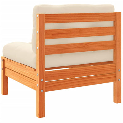 5 Piece Garden Sofa Set with Cushions Wax Brown Solid Wood Pine Payday Deals