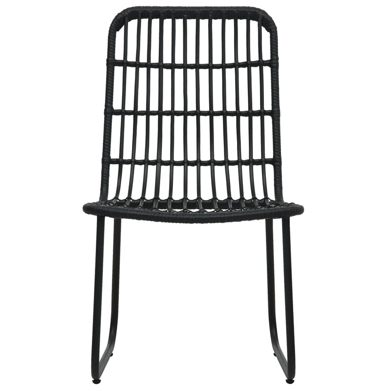 5 Piece Outdoor Dining Set Poly Rattan and Glass Payday Deals