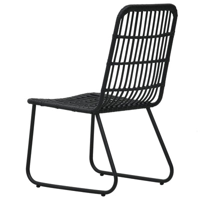 5 Piece Outdoor Dining Set Poly Rattan and Glass Payday Deals