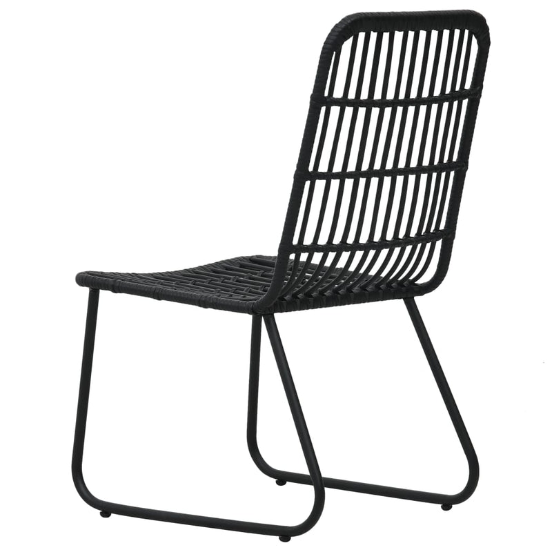 5 Piece Outdoor Dining Set Poly Rattan and Glass Payday Deals