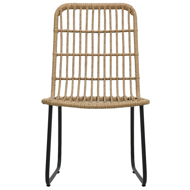 5 Piece Outdoor Dining Set Poly Rattan and Glass Payday Deals