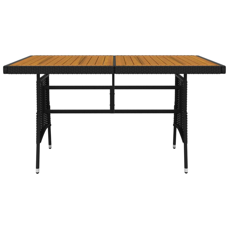 5 Piece Outdoor Dining Set Poly Rattan Black Payday Deals