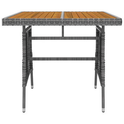 5 Piece Outdoor Dining Set Poly Rattan Grey Payday Deals