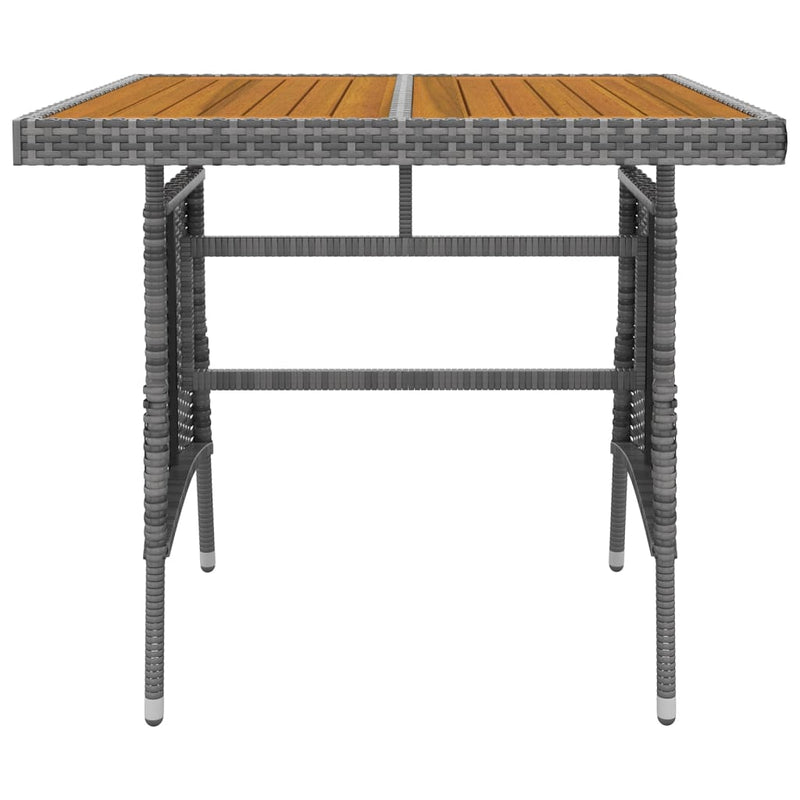 5 Piece Outdoor Dining Set Poly Rattan Grey Payday Deals