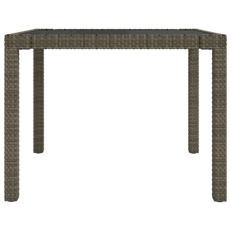 5 Piece Outdoor Dining Set with Cushions Poly Rattan Grey Payday Deals