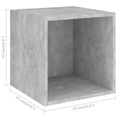 5 Piece TV Cabinet Set Concrete Grey Engineered Wood Payday Deals