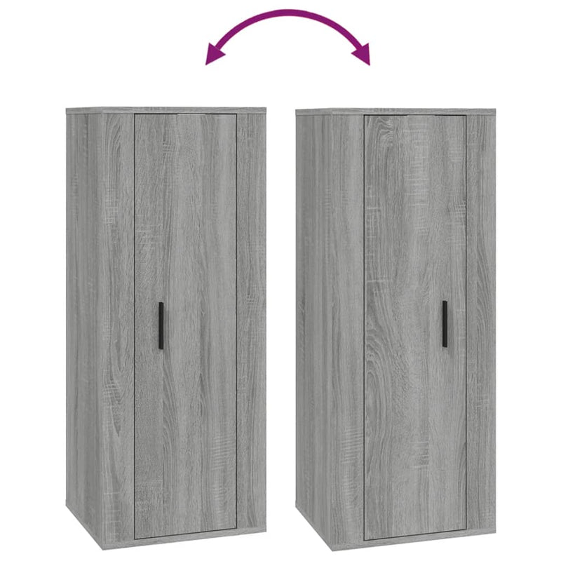 5 Piece TV Cabinet Set Grey Sonoma Engineered Wood Payday Deals