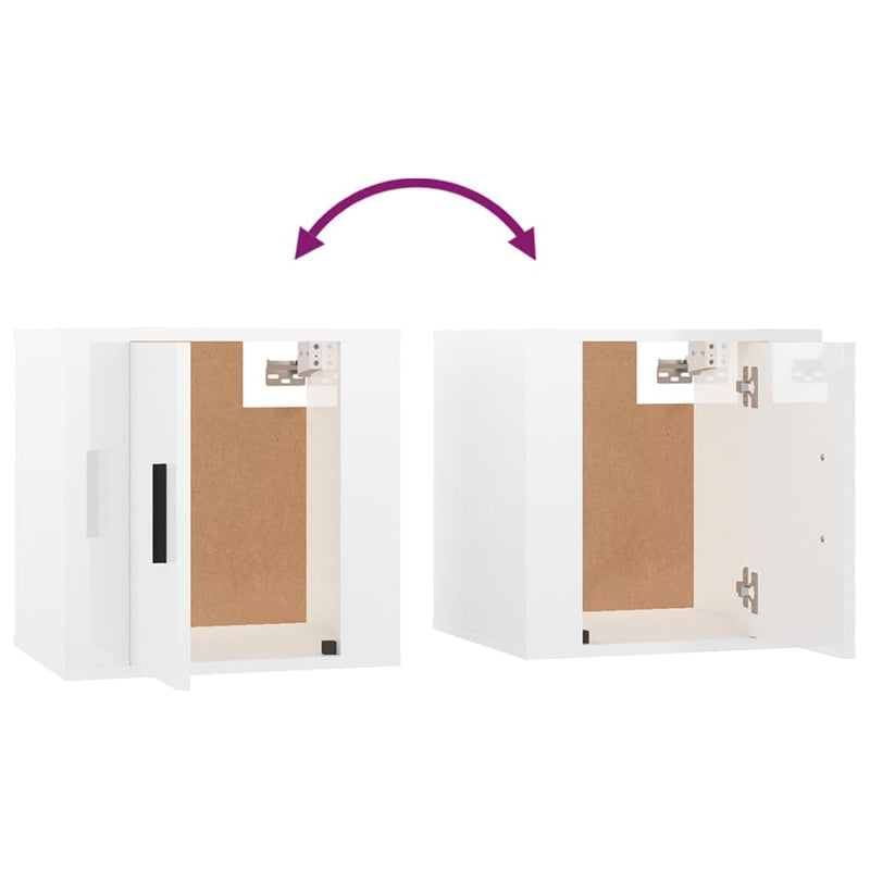 5 Piece TV Cabinet Set High Gloss White Engineered Wood Payday Deals