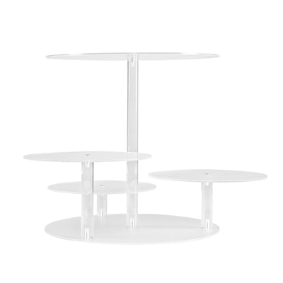 5-Star Chef Cake Stand 5 Tiers Acrylic Holder Display Round Clear Wedding Party Payday Deals