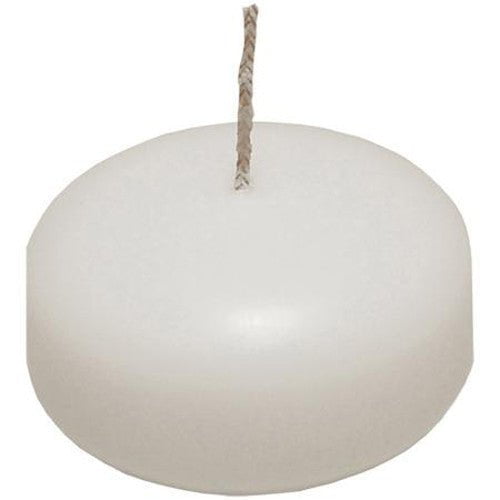 50 Pack of 4 Hour White Floating Candles - 4cm diameter - wedding party decoration Payday Deals