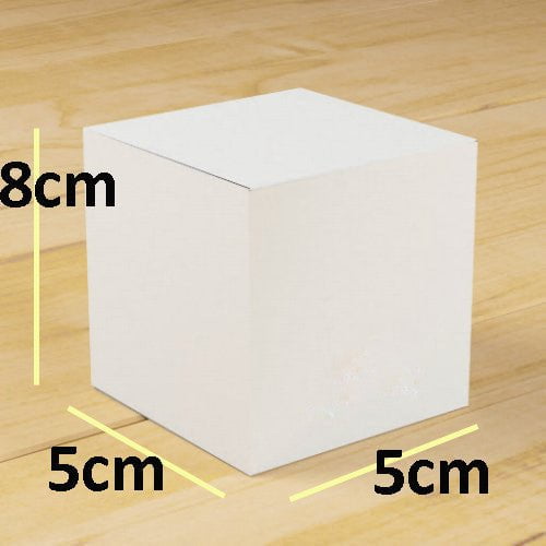 50 Pack of White 5x5x8cm Square Cube Card Gift Box - Folding Packaging Small rectangle/square Boxes for Wedding Jewelry Gift Party Favor Model Candy Chocolate Soap Box Payday Deals