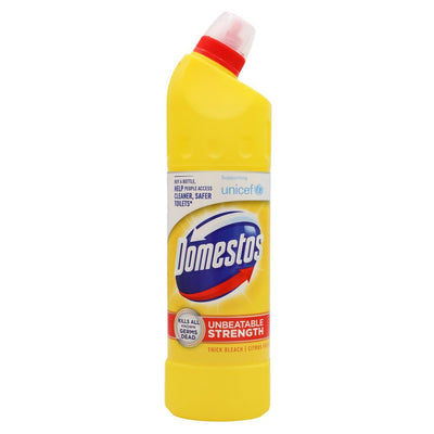 Domestos 750ml Thick Bleach Extended Power Citrus Fresh Kills All Known Germs Dead