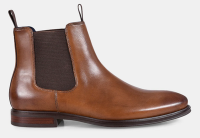 Julius Marlow Longreach Leather Chelsea Boots Shoes in Cognac